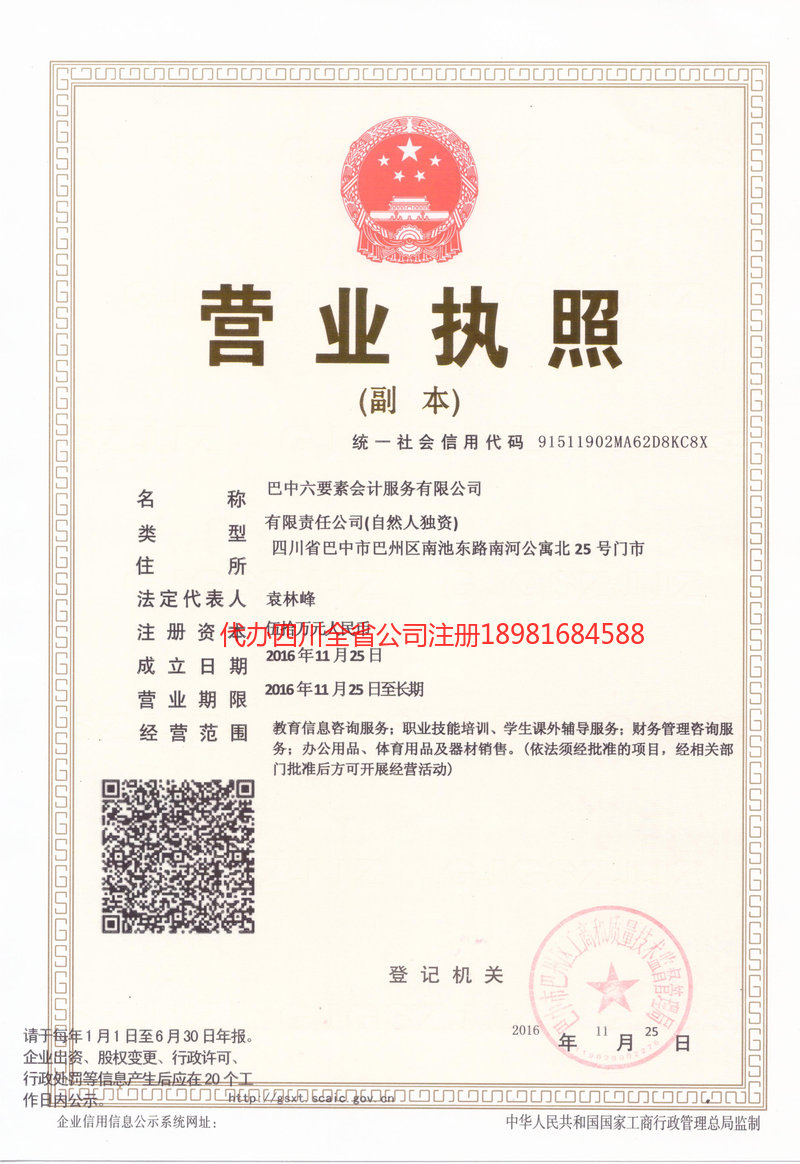 武安武安六要素会计服务有限公司